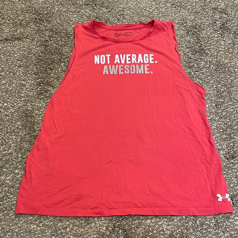 Under Armour muscle tank.